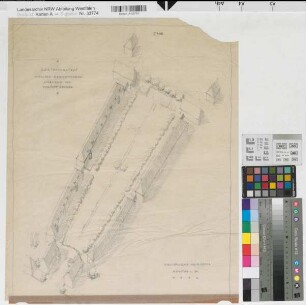 Münster (Münster) Gartenvorstadt Grüner Grund Schaubild 1926 o.M. 54 x 43 Skizze Westfälische Heimstätte Wohnungsgesellschaft Münsterland