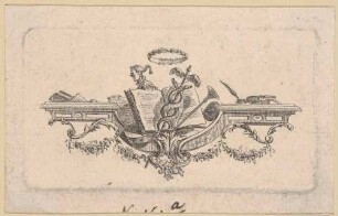 Schlussverzierung der Vorrede, aus: "Poesies diverses" von Friedrich II. von Preußen, Berlin 1760