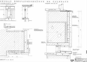Calmbach: Neubau Empfangsgebäude, Fensteröffnung Strasse Empfangsgeb.