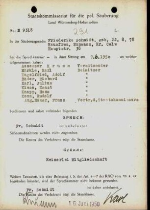 Schmidt, Friederike