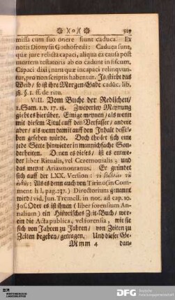 VIII. Vom Buche der Redlichen