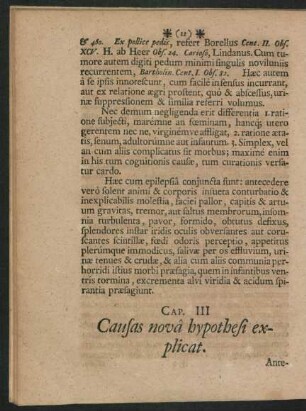 Cap. III. Causas nova hypothesi explicat.