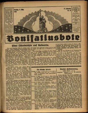 Ausgabe vom Sonntag, den 11. März 1934.