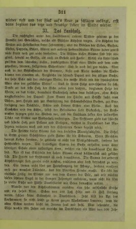 33. Das Laubholz