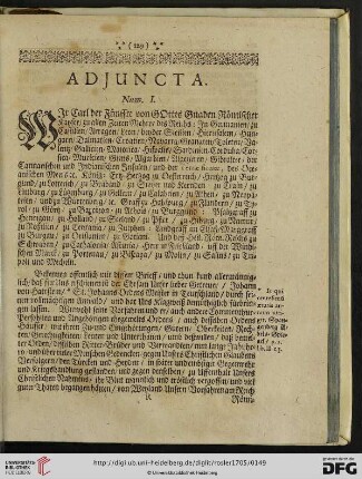 Adjuncta (Num. I. - Num. LI.)