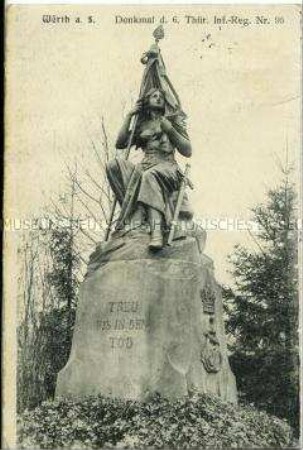 Denkmal des 6. Thüringischen Infanterie-Regiments Nr. 95 bei Wörth