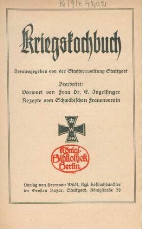 Kriegskochbuch