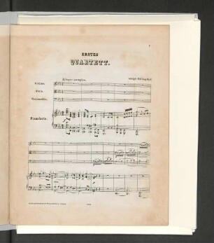 Erstes Quartett. [Pianoforte.]