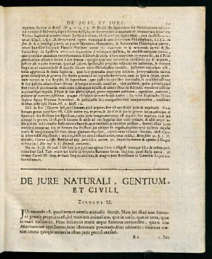 11-26, DE JURE NATURALI, GENTIUM, ET CIVILI.