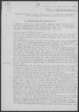 Plattenhardt: Pfarrbericht 1942