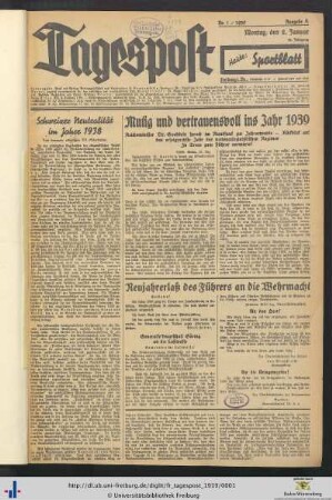 Nr. 1-26 (Januar 1939)