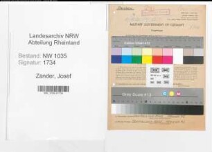 Entnazifizierung Josef Zander , geb. 05.01.1909 (Steiger)