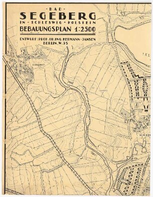 Bebauungsplan Bad Segeberg: Lageplan nordöstlicher und nordwestlicher Teil 1:2500