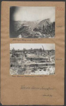 Österr.-ungar. Stellung an der Isonzo-Front