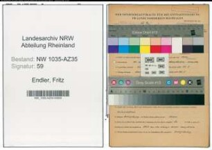 Entnazifizierung Fritz Endler , geb. 10.06.1906 (Kraftfahrer)