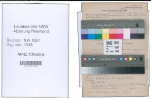 Entnazifizierung Christine Arntz , geb. 28.08.1897 ()