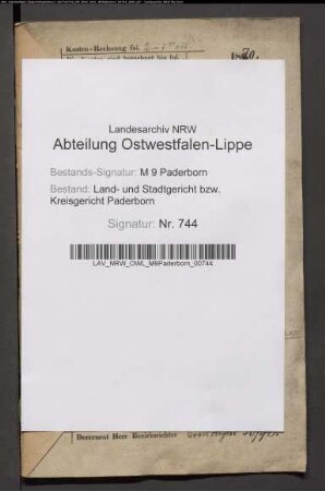 Erblasser: Menne, Joseph: