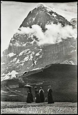 Eiger-Nordwand, von der Kleinen Scheidegg aus gesehen