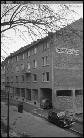 Freiburg: [Rombach] Verlagsgebäude, mit Giebelwand, unfertig