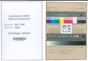 Entnazifizierung Wilhelm Schnetlage , geb. 10.07.1905 (Buchhalter)