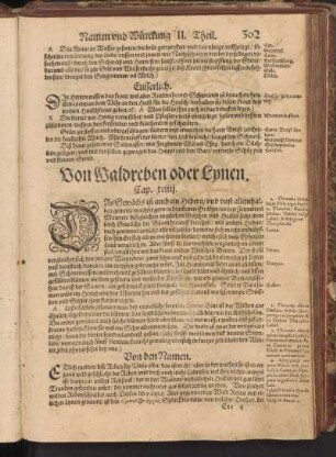 Von Waldreben oder Lynen, Cap. XCIIII