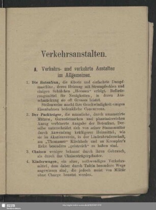 Verkehrsanstalten