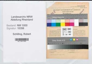 Entnazifizierung Robert Schilling, geb. 27.02.1907 (Steuerberater)