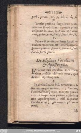 De Elisione Vocalium & Apostropho.