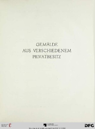 Gemälde aus verschiedenem Privatbesitz (Nr. 99-190)