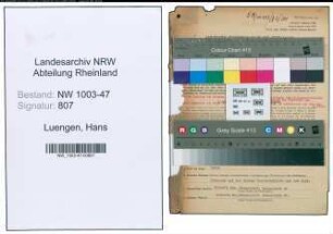 Entnazifizierung Hans Luengen , geb. 06.05.1909 (Prokurist)