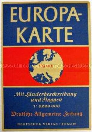 Europakarte der "Deutschen Allgemeinen Zeitung"