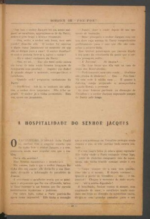 A hospitalidade do senhor Jacques