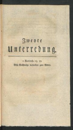 Zweyte Unterredung