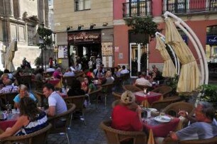 Malaga - Freiluftcafè