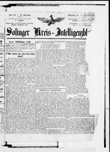 Titelseite einer Zeitung