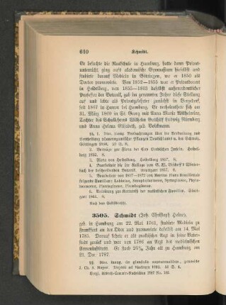 3505. Schmidt (Joh. Christoph Heino)