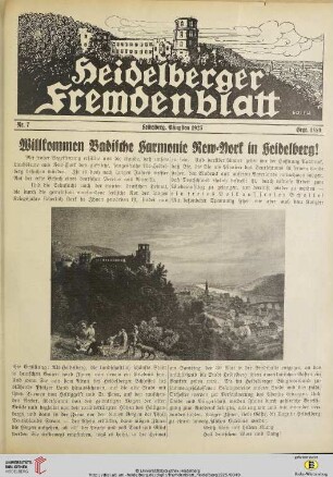 Nr. 7 (Pfingsten 1925)