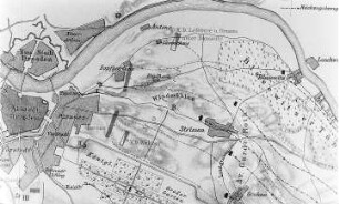 Dresden-Striesen. Plan zur Schlacht bei Dresden, aus: Friedrich: Die Befreiungskriege, 1911-