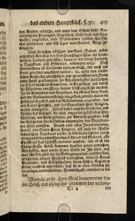 407-411, Wiewohl unser Herr Graf beantwortete diesen Brief ...