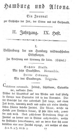 II. Jahrgang. IX. Heft
