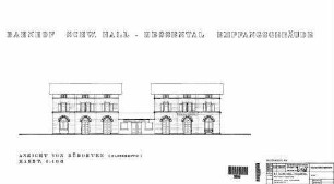 Schwäbisch Hall-Hessental: Ansicht Bahnseite Empfangsgeb.