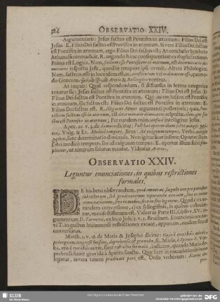 Observatio XXIV. Leguntur enunciationes, in quibus restictiones formales