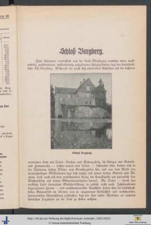 Schloß Burgberg.