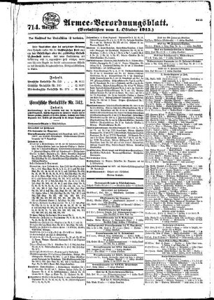 714. Ausgabe. Freitag, 1. Oktober 1915