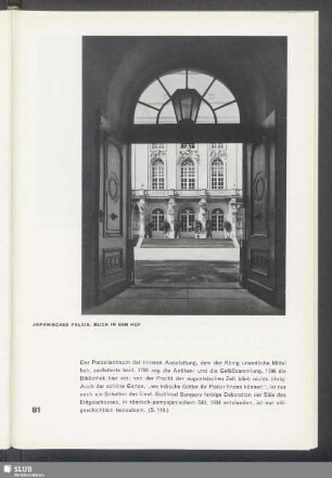 Japanisches Palais. Blick in den Hof