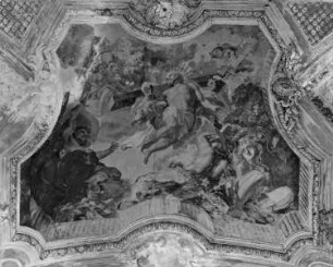 Christus als Befreier und Vorfahren Christi (darunter Eva)