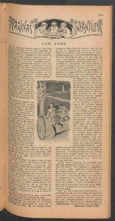 Los aros : Páginas infantiles
