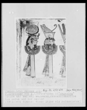 Prozessionsstäbe des Horus und der Hathor