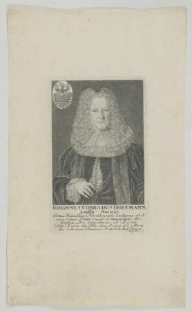 Bildnis des Iohannes Conradvs Hoffmann