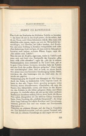 Fahrt zu Konfuzius